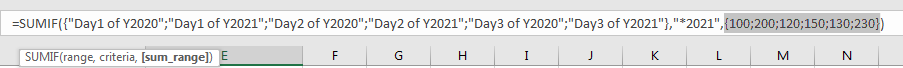 How to Sum by Formula if Cell Ends with in Excel14