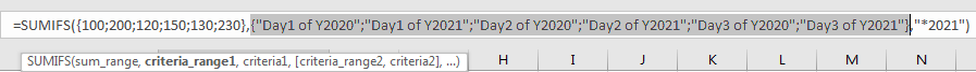 How to Sum by Formula if Cell Ends with in Excel7