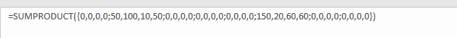 How to Sum by SUMPRDUCT with One Specific Criteria Multiple Columns in Excel10