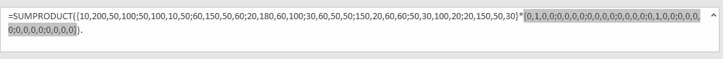 How to Sum by SUMPRDUCT with Specific Criteria in Excel 12