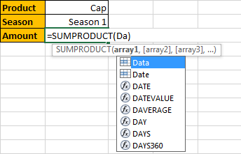 How to Sum by SUMPRDUCT with Specific Criteria in Excel 6