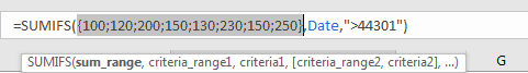 How to Sum if Date is Greater Than A Date in Excel 10