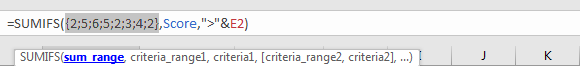 How to Sum if Greater Than A Number in Excel 13