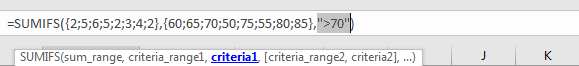 How to Sum if Greater Than A Number in Excel 15