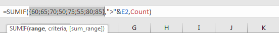 How to Sum if Greater Than A Number in Excel 7