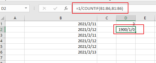 count unique dates3