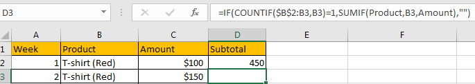 How to Subtotal Values for Groups and Only Keep One Subtotal for A Group in Column13