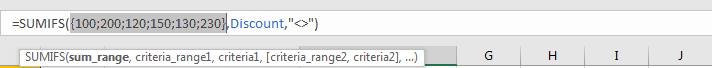 How to Sum by Formula If Cells Are Not Blank in Criteria7