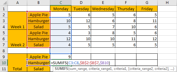 How to Sum in Vertical Range 5