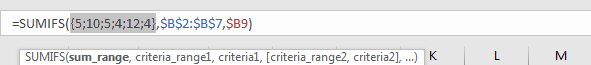 How to Sum in Vertical Range 6