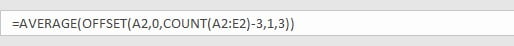 Average Last N Values in Multiple Columns 11