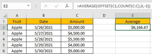 How to Average the Last N Values 2