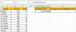 How to Calculate Average If Criteria Not Blank 2
