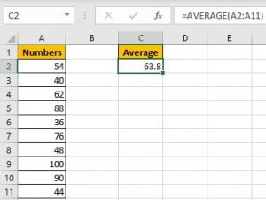 How to Calculate Average Ignore Non-Numeric Values and Errors 4