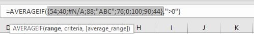 How to Calculate Average Ignore Non-Numeric Values and Errors 8