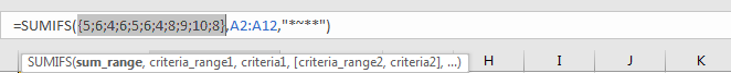 How to Sum if Contains an Asterisk 6