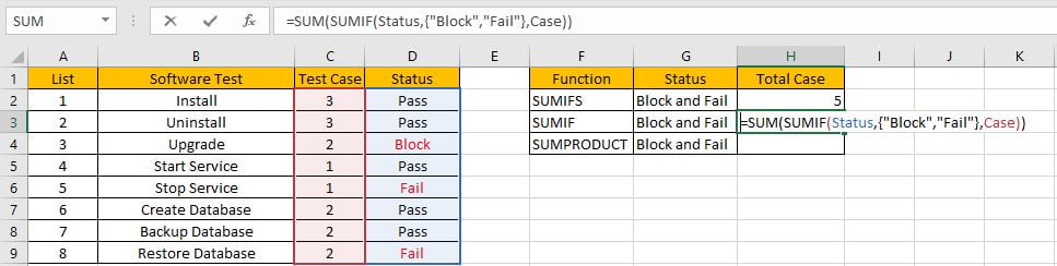 How to Sum if Equal to X or Y 11