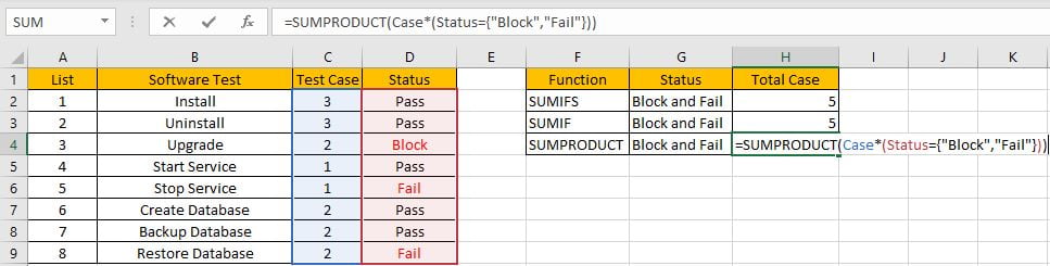 How to Sum if Equal to X or Y 13