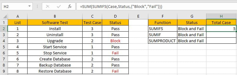 How to Sum if Equal to X or Y 5