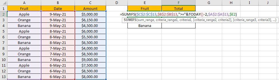 How to Sum in Last N Days 2