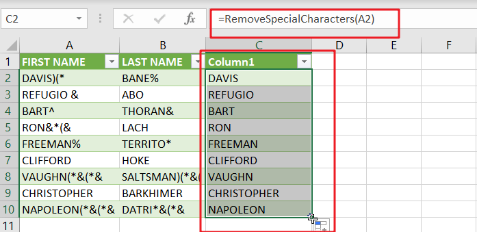 remove special character2