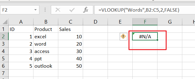 vlookup from another sheet not working3