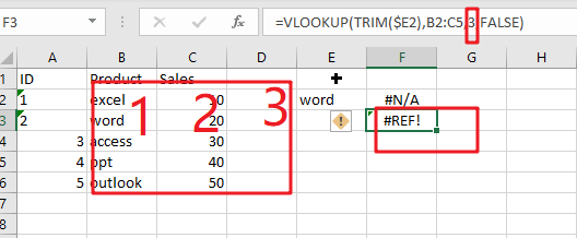 vlookup from another sheet not working3