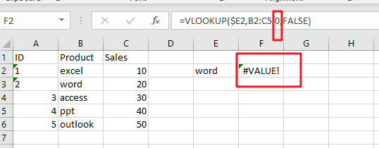 vlookup from another sheet not working3