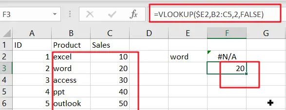 vlookup from another sheet not working3
