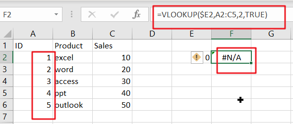 vlookup from another sheet not working3