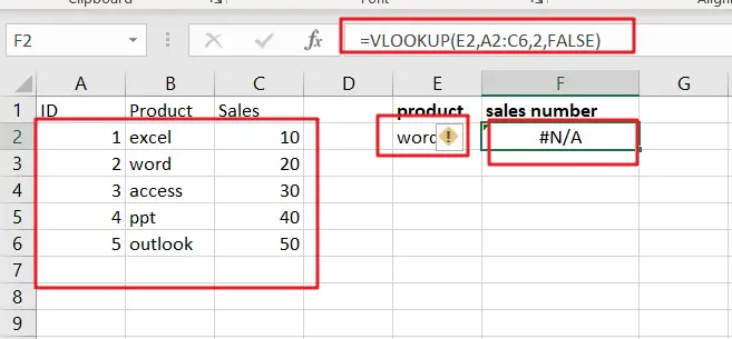 vlookup from anther sheet not working1