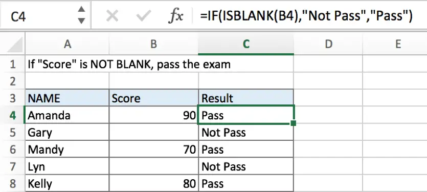 If Cell is Not Blank 6