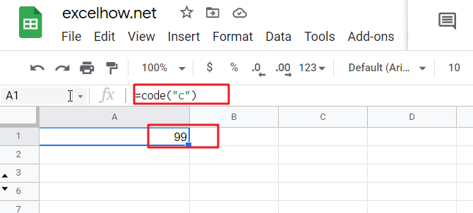 google sheets code function