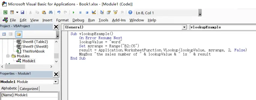 vba macro for vlookup from another sheet1