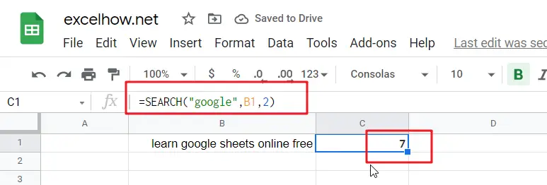 google sheets search function 