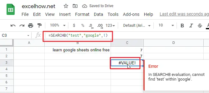 google sheets searchb function