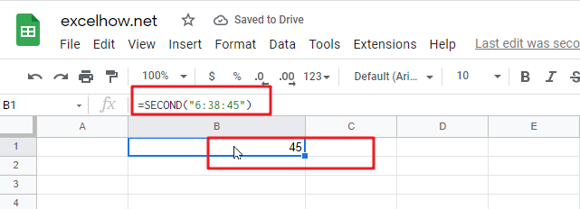 google sheets second function1