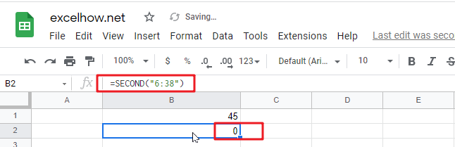 google sheets second function1