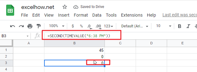 google sheets second function1