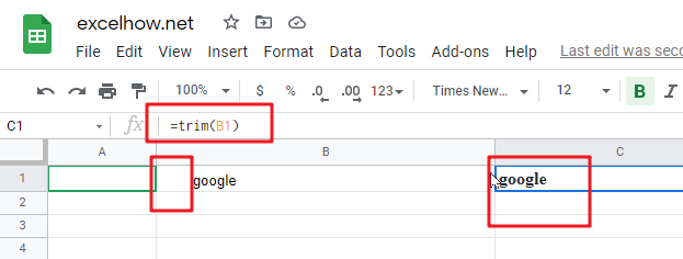 google sheets trim function1