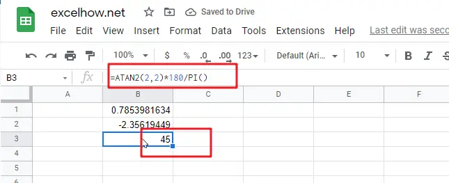 google sheets atan2 function1