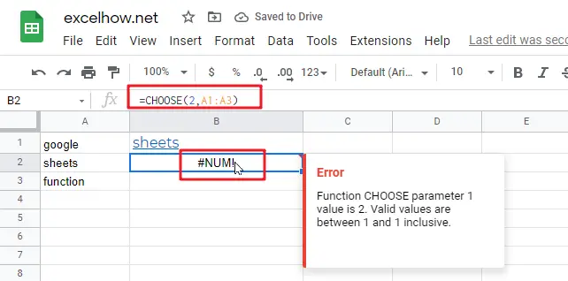 google sheets choose function1