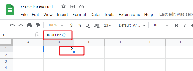 google sheets column function1