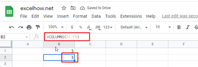 google sheets columns function1