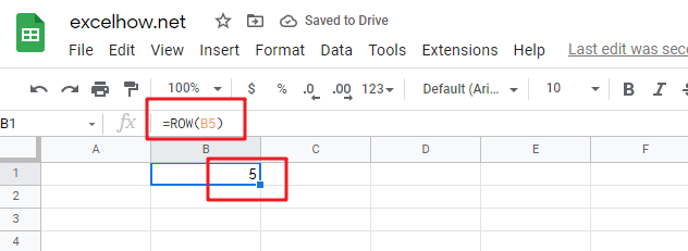 google sheets row function1