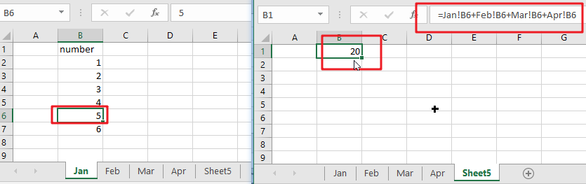 How To Use 3D SUM Multiple Worksheets Free Excel Tutorial