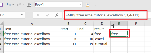 Extract substring In Excel1