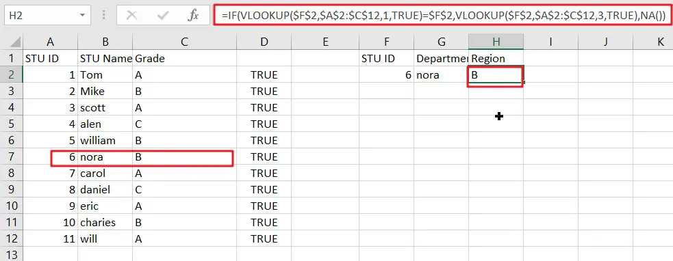 Faster VLOOKUP with 2 VLOOKUPS1