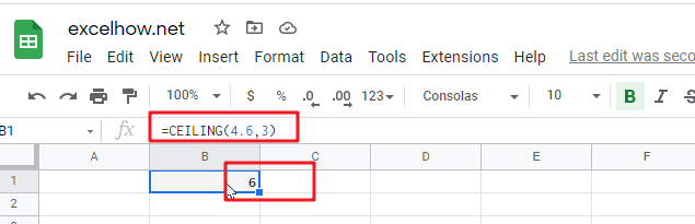 google sheets ceiling function1