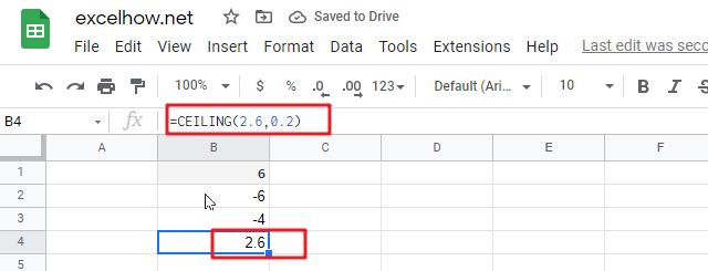 google sheets ceiling function1